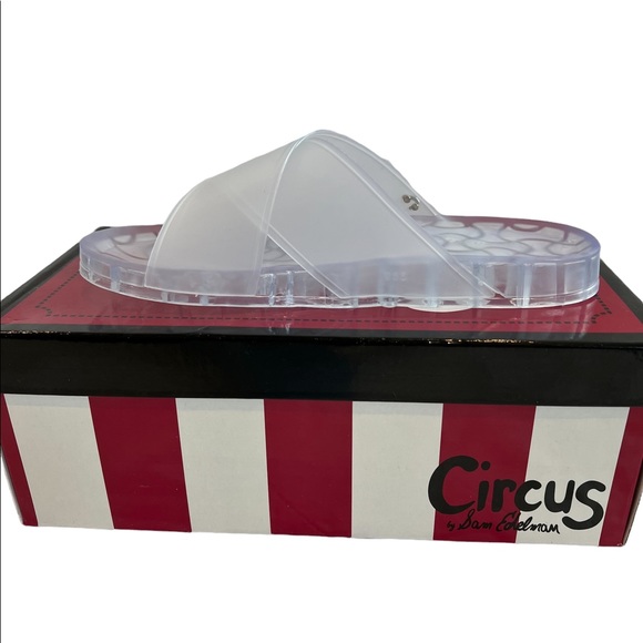 Circus 🎪 by Sam Edelman White Jelly Slip On Sandals Size 8 NWT - Picture 8 of 16